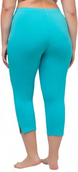Ulla Popken Basic Stretch Knit Capris Blue - Teksad & Püksid Suuremates Suurustes – Plus Size - 