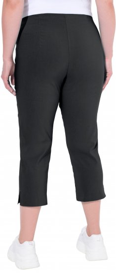 Ulla Popken Stretch Basic Bengaline Capri Pants Black - Teksad & Püksid Suuremates Suurustes – Plus Size - 