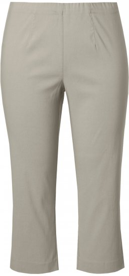 Ulla Popken Stretch Basic Bengaline Capri Pants Grey - Teksad & Püksid Suuremates Suurustes – Plus Size - 