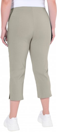 Ulla Popken Stretch Basic Bengaline Capri Pants Grey - Teksad & Püksid Suuremates Suurustes – Plus Size - 