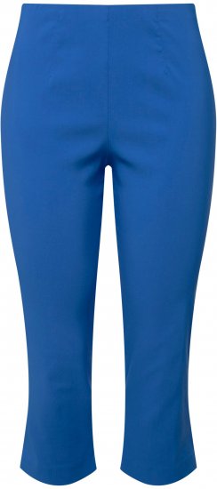 Ulla Popken Stretch Basic Bengaline Capri Pants Royal Blue - Teksad & Püksid Suuremates Suurustes – Plus Size - 