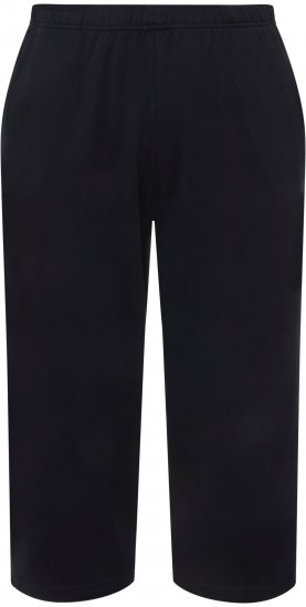 Ulla Popken Pull On Knit Elastic Waist Pocket Crop Pants Blue - Teksad & Püksid Suuremates Suurustes – Plus Size - 
