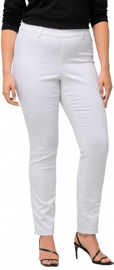 Ulla Popken Sienna Stretch Twill Jeggings Snow White - Teksad & Püksid Suuremates Suurustes – Plus Size - 