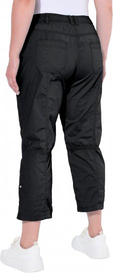 Ulla Popken Roll Tab Hem Stretch Cargo Pants Black - Teksad & Püksid Suuremates Suurustes – Plus Size - 