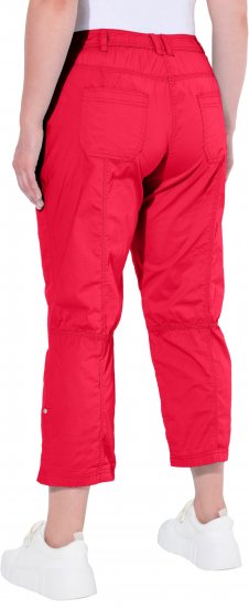 Ulla Popken Roll Tab Hem Stretch Cargo Pants Red - Teksad & Püksid Suuremates Suurustes – Plus Size - 