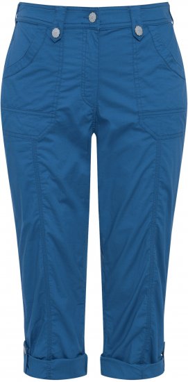 Ulla Popken Roll Tab Hem Stretch Cargo Pants Blue - Teksad & Püksid Suuremates Suurustes – Plus Size - 