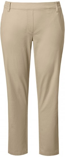 Ulla Popken Chino Elastic Waist Stretch Cotton Pants Brown - Teksad & Püksid Suuremates Suurustes – Plus Size - 