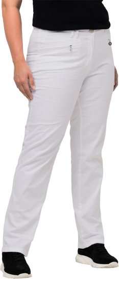 Ulla Popken Summer Pants Mony Snow White - Teksad & Püksid Suuremates Suurustes – Plus Size - 
