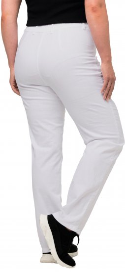 Ulla Popken Summer Pants Mony Snow White - Teksad & Püksid Suuremates Suurustes – Plus Size - 