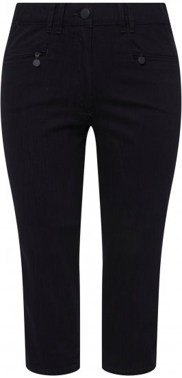 Ulla Popken Mony Stretch Capri Pants Navy - Teksad & Püksid Suuremates Suurustes – Plus Size - 
