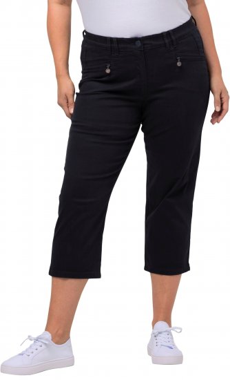 Ulla Popken Mony Stretch Capri Pants Navy - Teksad & Püksid Suuremates Suurustes – Plus Size - 