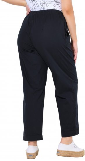 Ulla Popken Wide Leg Ruby Fit Stretch Chino Pants Navy - Teksad & Püksid Suuremates Suurustes – Plus Size - 