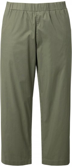 Ulla Popken Wide Leg Ruby Fit Stretch Chino Pants Green - Teksad & Püksid Suuremates Suurustes – Plus Size - 