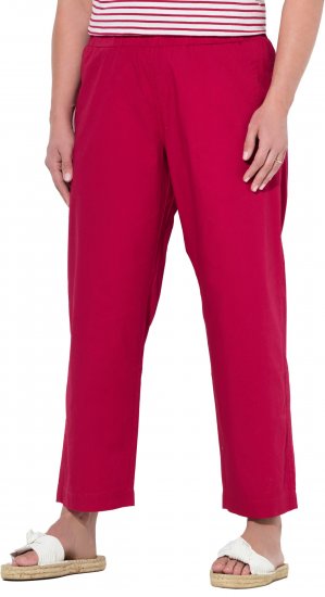 Ulla Popken Wide Leg Ruby Fit Stretch Chino Pants Salsa - Teksad & Püksid Suuremates Suurustes – Plus Size - 