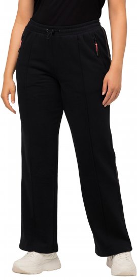 Ulla Popken Holo Detail Sweatpants Black - Teksad & Püksid Suuremates Suurustes – Plus Size - 