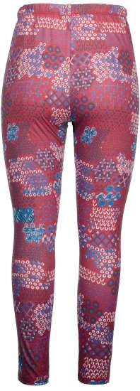 Ulla Popken Graphic Print Recycled Polyester Quick Dry Stretch Leggings Red - Teksad & Püksid Suuremates Suurustes – Plus Size - 