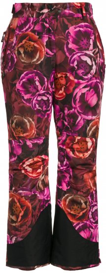 Ulla Popken Hyprar Rose Print Fully Lined Ski Pants Orange - Teksad & Püksid Suuremates Suurustes – Plus Size - 