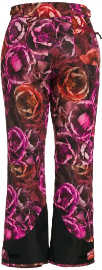 Ulla Popken Hyprar Rose Print Fully Lined Ski Pants Orange - Teksad & Püksid Suuremates Suurustes – Plus Size - 