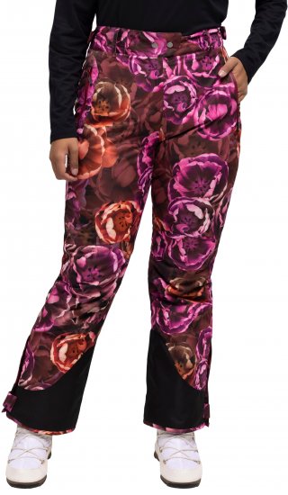 Ulla Popken Hyprar Rose Print Fully Lined Ski Pants Orange - Teksad & Püksid Suuremates Suurustes – Plus Size - 