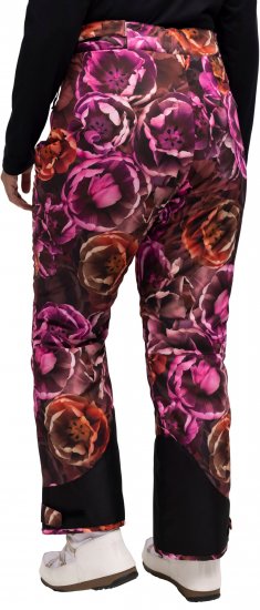 Ulla Popken Hyprar Rose Print Fully Lined Ski Pants Orange - Teksad & Püksid Suuremates Suurustes – Plus Size - 