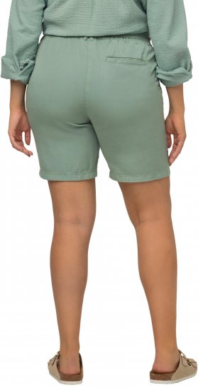 Ulla Popken Tie Belt Lyocell Shorts Moss Green - Teksad & Püksid Suuremates Suurustes – Plus Size - 