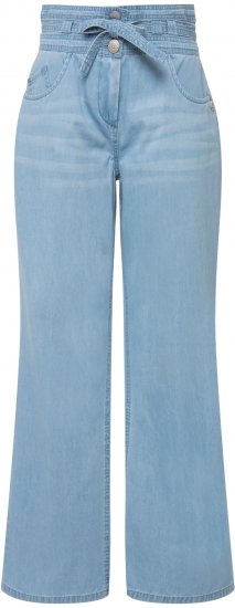 Ulla Popken Soft Denim Wide Leg Jeans Blue Denim - Teksad & Püksid Suuremates Suurustes – Plus Size - 