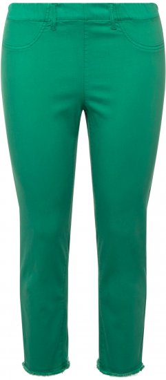 Ulla Popken Stretch Blend Bengaline Pants Emerald Green - Teksad & Püksid Suuremates Suurustes – Plus Size - 