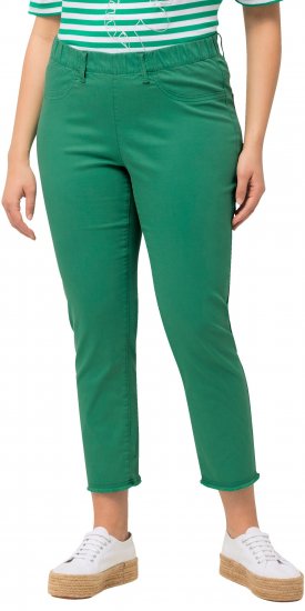 Ulla Popken Stretch Blend Bengaline Pants Emerald Green - Teksad & Püksid Suuremates Suurustes – Plus Size - 