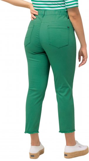 Ulla Popken Stretch Blend Bengaline Pants Emerald Green - Teksad & Püksid Suuremates Suurustes – Plus Size - 