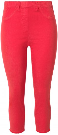 Ulla Popken Stretch Blend Bengaline Pants Neon Red - Teksad & Püksid Suuremates Suurustes – Plus Size - 