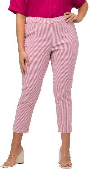Ulla Popken Stretch Blend Bengaline Pants Pale Lilac - Teksad & Püksid Suuremates Suurustes – Plus Size - 