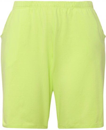 Ulla Popken Stretch Knit Bermuda Shorts Green - Teksad & Püksid Suuremates Suurustes – Plus Size - 