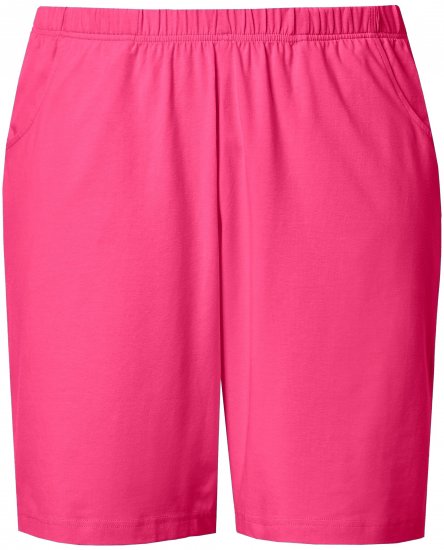 Ulla Popken Stretch Knit Bermuda Shorts Red - Teksad & Püksid Suuremates Suurustes – Plus Size - 