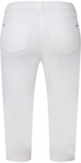 Ulla Popken Basic Capri Sarah Fit Jeans Snow White - Teksad & Püksid Suuremates Suurustes – Plus Size - 