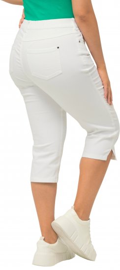 Ulla Popken Basic Capri Sarah Fit Jeans Snow White - Teksad & Püksid Suuremates Suurustes – Plus Size - 