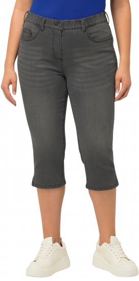 Ulla Popken Basic Capri Sarah Fit Jeans Gray - Teksad & Püksid Suuremates Suurustes – Plus Size - 