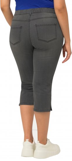 Ulla Popken Basic Capri Sarah Fit Jeans Gray - Teksad & Püksid Suuremates Suurustes – Plus Size - 