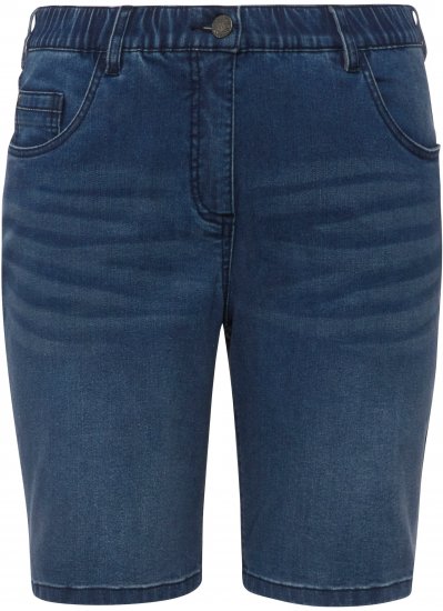 Ulla Popken Basic Denim Mandy Bermuda Shorts Light Blue Denim - Teksad & Püksid Suuremates Suurustes – Plus Size - 