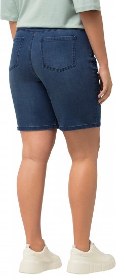 Ulla Popken Basic Denim Mandy Bermuda Shorts Light Blue Denim - Teksad & Püksid Suuremates Suurustes – Plus Size - 