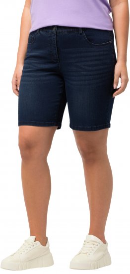 Ulla Popken Basic Denim Mandy Bermuda Shorts Blue Denim - Teksad & Püksid Suuremates Suurustes – Plus Size - 