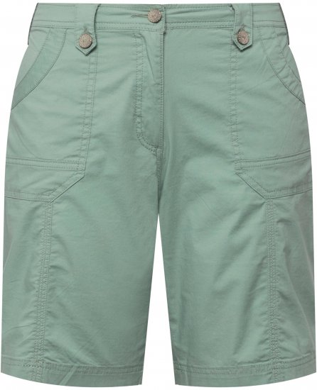 Ulla Popken Cargo Bermuda Shorts Light Moss Green - Teksad & Püksid Suuremates Suurustes – Plus Size - 