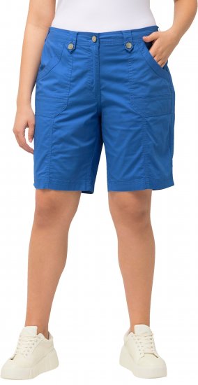 Ulla Popken Cargo Bermuda Shorts Royal Blue - Teksad & Püksid Suuremates Suurustes – Plus Size - 