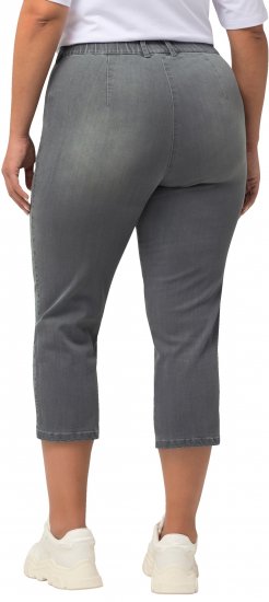 Ulla Popken Cropped Stretch Blend Mony Jeans Denim Blue - Teksad & Püksid Suuremates Suurustes – Plus Size - 