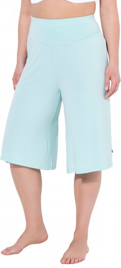 Ulla Popken Wide Leg Flared Bermuda Shorts Blue - Teksad & Püksid Suuremates Suurustes – Plus Size - 