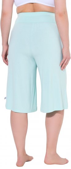 Ulla Popken Wide Leg Flared Bermuda Shorts Blue - Teksad & Püksid Suuremates Suurustes – Plus Size - 