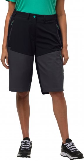 Ulla Popken Water Repellent Nordic Walking Shorts Black - Teksad & Püksid Suuremates Suurustes – Plus Size - 