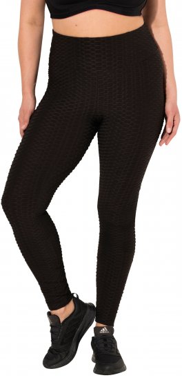 Ulla Popken Textured High Waisted Leggings Grey - Teksad & Püksid Suuremates Suurustes – Plus Size - 