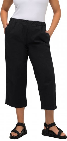 Ulla Popken Cropped Ruby Fit Pants Black - Teksad & Püksid Suuremates Suurustes – Plus Size - 