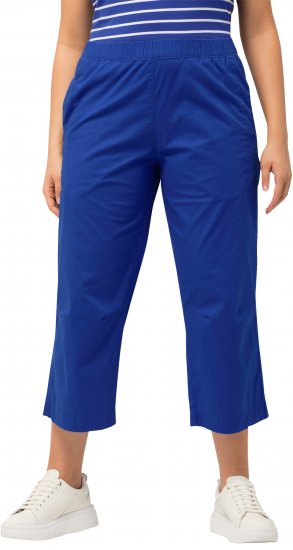 Ulla Popken Cropped Ruby Fit Pants Blue - Teksad & Püksid Suuremates Suurustes – Plus Size - 