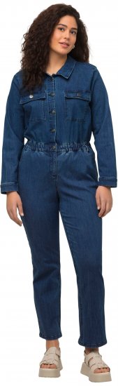 Ulla Popken Denim Boiler Suit Blue Denim - Teksad & Püksid Suuremates Suurustes – Plus Size - 